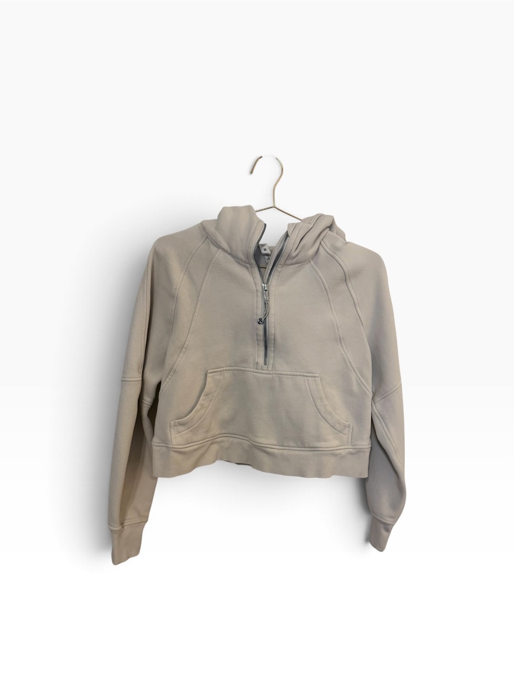 lululemon Scuba Oversized Half-Zip Hoodie XS/S Cream Beige